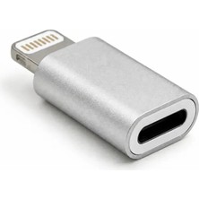 Micro USB Dişi - Lightning Erkek iPhone Şarj Dönüştürücü ve Çevirici Adaptör