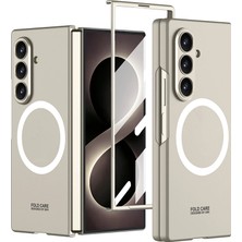 GKK Galaxy Z Fold 8 Ultra Kılıf Wireless Şarj Özellikli Zore Kıpta M-Safe Kapak