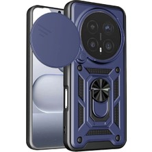 Nanospace Honor Magic8 Pro Uyumlu Kılıf Kamera Korumalı Sürgülü Vega Yüzüklü Standlı Kılıf