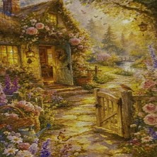 Elegantshop 5d Yapışan Boncuk Mozaik Tablo 30*40 cm L14
