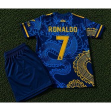 Candy Cup Real Madrid C.ronaldo Dragon 7 Çocuk Futbol Forması Mavi