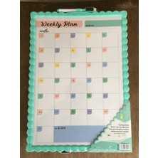Empressco Manyetik Beyaz Plan Tahtası Haftalık Günlük Plan Çizelgesi 28X40 cm