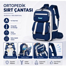 Su Geçirmez Ortopedik Erkek Çocuk Okul Çantası – Mavi