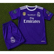 Candy Cup R.e.a.l Madrid Ronaldo 7 Retro Çocuk Futbol Forması Mor