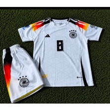 Candy Cup Almanya Kroos 8 Çocuk Futbol Forması Beyaz
