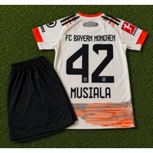 Candy Cup Fc B.a.y.e.r.n München Musiala 42 Çocuk Futbol Forması Beyaz