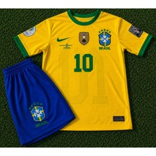 Candy Cup Brezilya Neymar Jr 10 Çocuk Futbol Forması Sarı