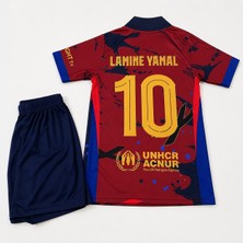 Candy Cup Fc Barcelona Lamine Yamal 10 Çocuk Futbol Forması Kırmızı