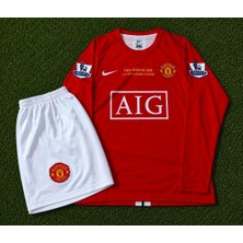 Candy Cup Manchester United Ronaldo 7 Çocuk Futbol Forması Kırmızı Uzun Kol