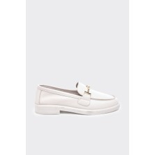 Derinet Tokalı Hakiki Deri Kadın Loafer
