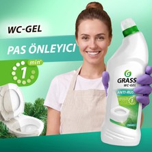 Grass WC Gel Konsantre Tuvalet Temizleyici 750 ml Kireç, Pas ve Sarı Leke Çözücü Asidik Jel