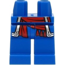 LEGO Minifigür Parçaları: Legs Decorated, Bacak, Ayak: 970C00PB1574 Korsan Bacağı