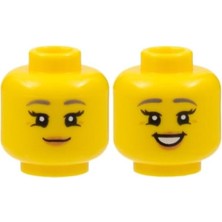 LEGO Minifigür Parçaları: Kafa: 3626PB2964