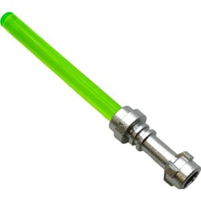 LEGO Star Wars Minifigür Aksesuarı, Işın Kılıcı, Lightsaber, Şeffaf Yeşil Renkte ve Metalik Gümüş Ka