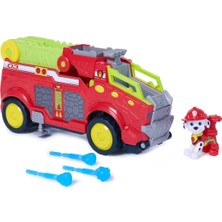 PopŞeker Paw Patrol Rescue Wheels Dino Marshall Itfaiye Aracı - Su Fırlatıcılı ve Figürlü Oyuncak Seti