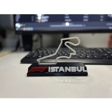 Belirtilmemiş Formula 1 Istanbul Park Pisti Masa Süsü Dekoratif Obje 22CM