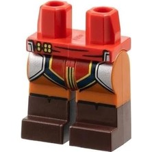 LEGO Minifigür Parçaları: Legs Decorated, Bacak, Ayak: 970C68PB06