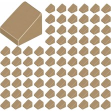 LEGO Yedek Parçalar: Slope: 100 Adet 1X1X2/3 Koyu Krem - Dark Tan 54200
