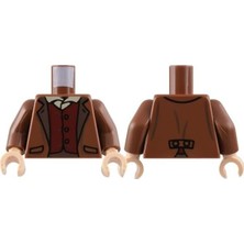 LEGO Minifigür Parçaları: Torso, Vücut, Gövde: 973PB5117C01 Frodo Baggins Lord Of The Rings