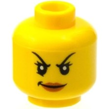 LEGO Minifigür Parçaları: Kafa: 3626PB1275