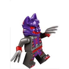 LEGO Ninjago - Wolf Mask Warrior - Dark Purple And Red Mask Orijinal Minifigür