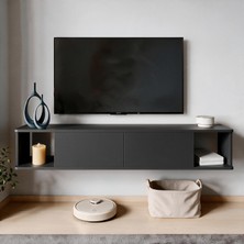 İnarch Dizayn Inarch Dizayn Twist Duvara Monte Tv Sehpası - 2 Kapaklı