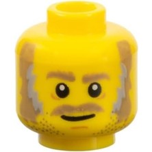LEGO Minifigür Parçaları: Kafa: 3626PB1911