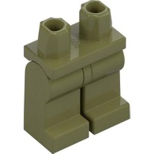 LEGO Minifigür Parçaları: Short Legs, Kısa Bacak, Kısa Ayak: 970CM00 Olive Green - Zeytin Yeşili
