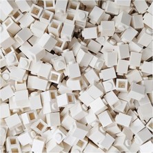 LEGO 50 Adet 1x1 Beyaz Tuğla Duvar Parçası - 50 Piece 1x1 White Brick Parts