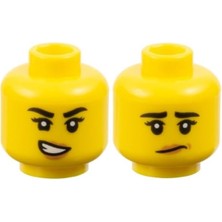 LEGO Minifigür Parçaları: Kafa: 3626PB3216