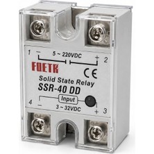 Gümrük Bey SSR-40DD 40A Dc-Dc Tek Faz Katı Hal Rölesi