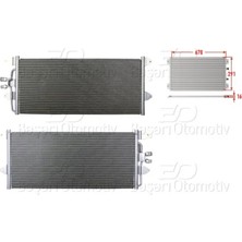 Vw T4 2.0 2.4d 2.5 1990-2003 Klima Radyatörü 678X291X16 701820413D Wisco