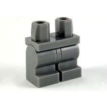 LEGO Minifigür Parçaları: Short Legs, Kısa Bacak, Kısa Ayak: 970CM00 Dark Bluish Gray - Koyu Gri