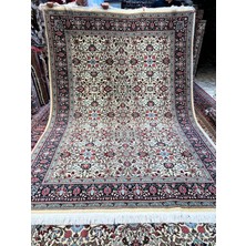 RD Ramazan Dağ El Halı Sanatı El Dokuma Sümerbank Hereke Halısı Birinci Sınıf Kalite Imzalı Küçük Lalezar Desen Pamuk Saçak Üzerine Yün Dokuma Ebat 300X200