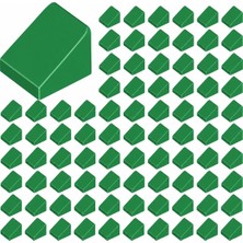 LEGO Yedek Parçalar: Slope: 100 Adet 1X1X2/3 Yeşil - Green 54200