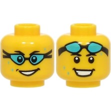LEGO Minifigür Parçaları: Kafa: 3626PB3634
