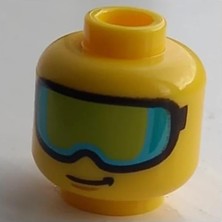 LEGO Minifigür Parçaları: Kafa: 3626PB3404