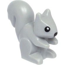 LEGO Orjinal Aksesuar Custom Moc Minifigür Minifigure Hayvan Animal Squirrel Açık Gri Sincap