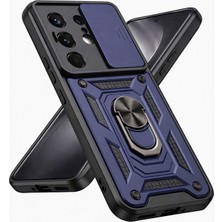 Nanospace Tecno Camon 50 Ultra Uyumlu Kılıf Kamera Korumalı Sürgülü Vega Yüzüklü Standlı Kılıf
