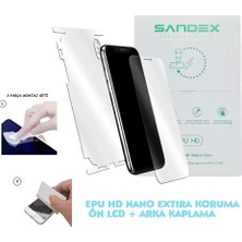 Motorola Edge 70 Fusion Uyumlu Nano Ekran Koruyucu + Full Arka Kaplama Set Esnek Ultra Ince - Sandex - Epu Hd