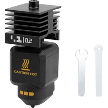 Masitte Bambulab P2S/X2D Standart Model Çıkarılabilir Sertleştirilmiş Çelik Hotend 0,2 mm (Silikon Kılıf Dahil)