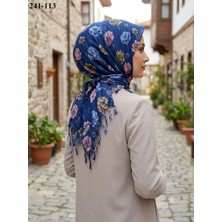 Dolce Cotton Desenli Sökme Boncuklu Eşarp 241-113