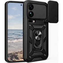 Nanospace Xiaomi 17 Pro Max Uyumlu Kılıf Kamera Korumalı Sürgülü Vega Yüzüklü Standlı Kılıf