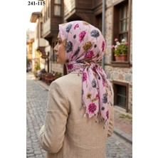 Dolce Cotton Desenli Sökme Boncuklu Eşarp 241-115