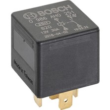 12V 30A Dirençli Mini Röle 5 Fiş Bosch 0986AH0251