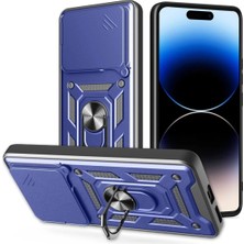 Nanospace Oppo Reno 16F 5g Uyumlu Kılıf Kamera Korumalı Sürgülü Vega Yüzüklü Standlı Kılıf
