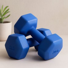 Ceki Home 5 kg Plastik Köşeli Dambıl - 2li Set