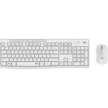 TeknoKapsül Logitech MK295 Q Tr Beyaz Kablosuz Klavye Mouse Set