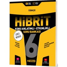Hız Yayınları 6. Sınıf Türkçe Hibrit Konu Anlatımlı Etkinlikli Soru Bankası
