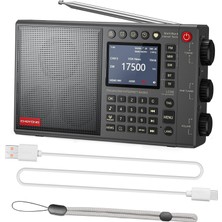 Choyong LC90 Wi-Fi/4g Internet Radyosu, Taşınabilir Fm/sw Radyo, Şarj Edilebilir 5000 Mah Pil, 40.000 Radyo Istasyonu, Bt Hoparlör, Çalar Saat, 15 W Stereo Hoparlör, Tf Kartı Destekler